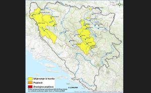 Vanredno hidrološko stanje: Moguće poplave na rijekama Bosni, Uni i Sani