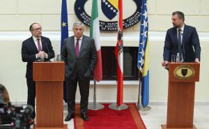 Tajani, Schallenberg sa Konakovićem u Sarajevu: Italija i Austrija žele pomoći BiH na evropskom putu