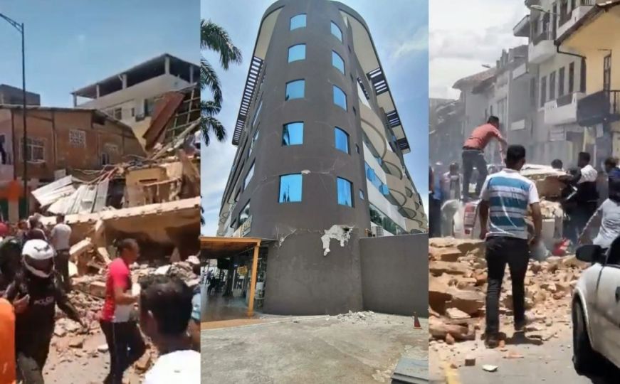 Nove informacije nakon silovitog potresa u Ekvadoru: Ima mrtvih i zarobljenih pod ruševinama