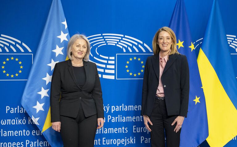 Borjana Krišto u Briselu sa predsjednicom Europskog parlamenta o ekonomskoj situaciji u BiH