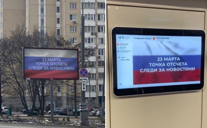 Misteriozni oglasi osvanuli u Moskvi: '23. marta. Gledajte vijesti'