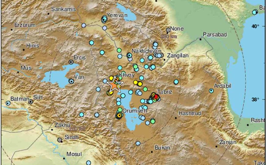 Još jedan snažan zemljotres pogodio granicu Irana sa Turskom: Ima povrijeđenih