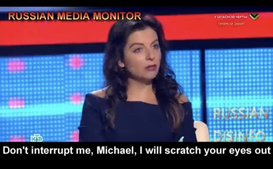 Normalna noć na ruskoj TV: 'Putinova željezna lutka' zaprijetila sagovorniku da će mu iskopati oči