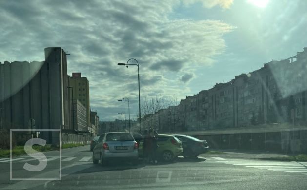 Sudar vozila u Novom Sarajevu, manje gužve u saobraćaju