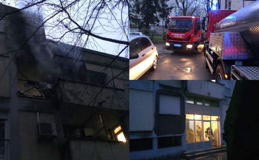 Troje povrijeđenih u požaru u centru Mostara: Stan u potpunosti izgorio, ostali samo zidovi