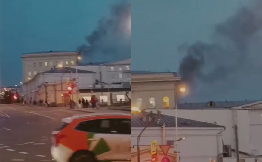 Izbio požar u zgradi ruskog ministarstva odbrane u Moskvi