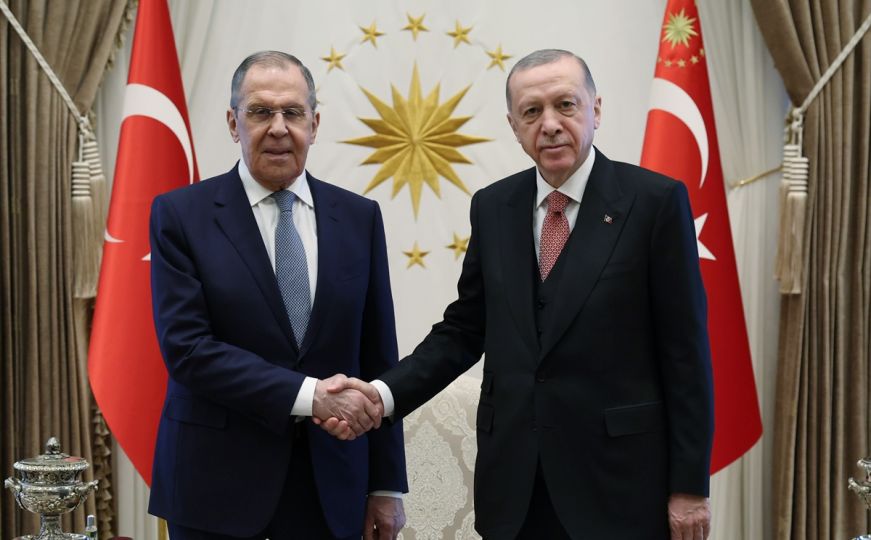 Recep Tayyip Erdogan u Ankari primio šefa ruske diplomatije Sergeja Lavrova