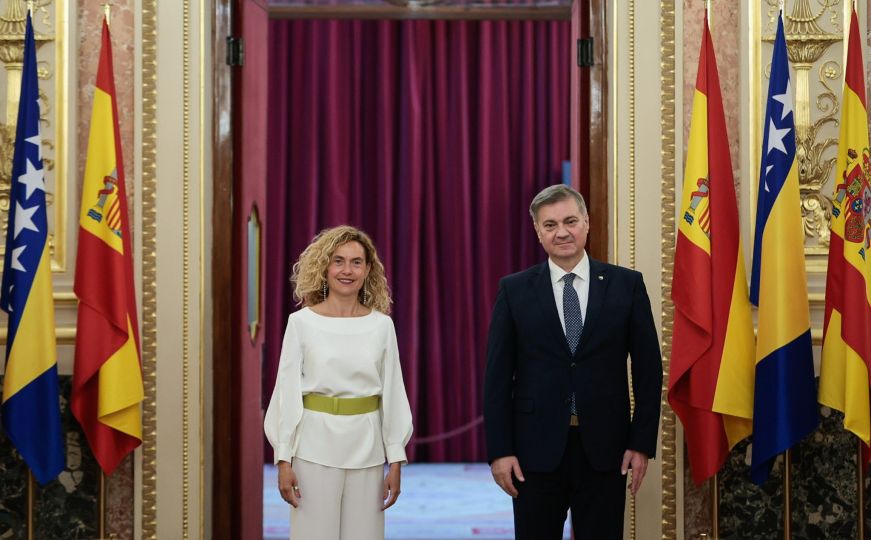 Denis Zvizdić susreo se u Madridu s predsjednicom Kongresa zastupnika Kraljevine Španije