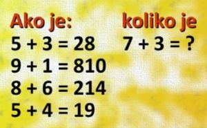 Matematička mozgalica: Možete li vi ovo riješiti?