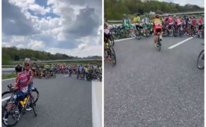 Privremeno prekinuta trka Beograd-Banja Luka: Palo preko 60 biciklista