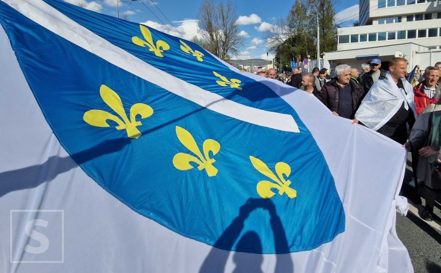 Počeli su protesti ispred OHR-a: Građani donijeli i zastavu Republike BiH