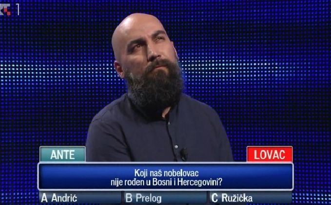 'Koji naš nobelovac nije rođen u BiH?': Pitanje u kvizu Potjera izazvalo brojne reakcije