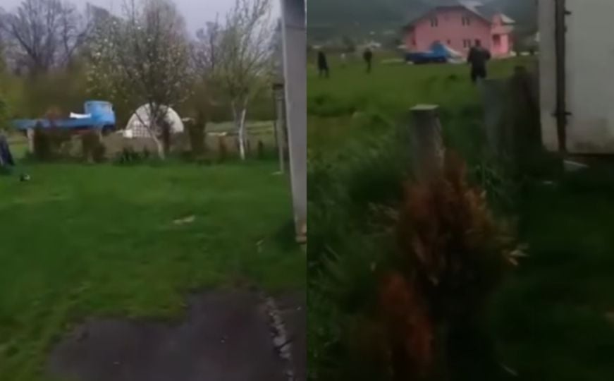 Snimak iz Travnika hit na društvenim mrežama: Kamion skliznuo sa šlepera, ganjali ga po livadi