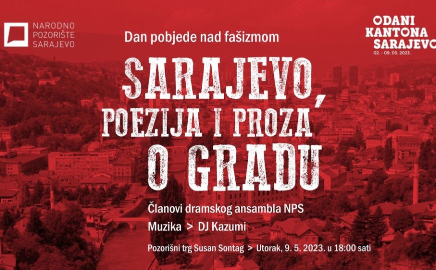 Dramski ansambl Narodnog pozorišta Sarajevo izvodi specijalni program posvećen gradu Sarajevu