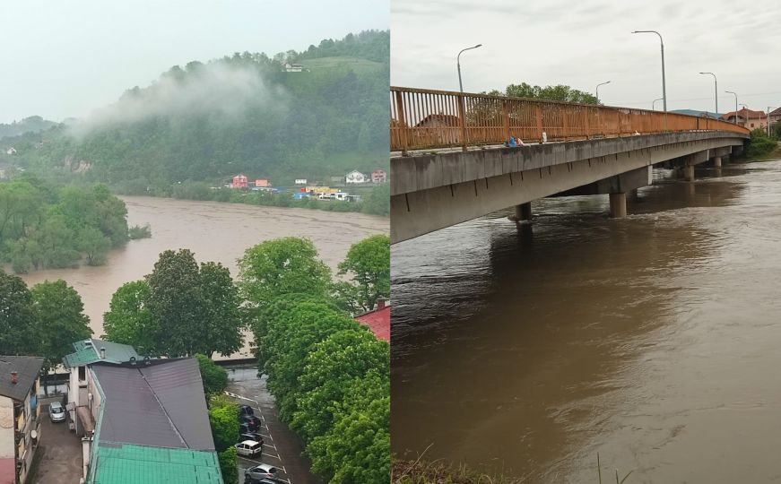 Poplavljeni objekti u Bosanskom Novom, vodostaji Une i Sane rastu