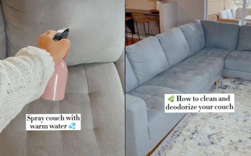 TikTokerka podijelila savjete za čisti i mirišljavi kauč: 'Očistite ga u četiri brza i laka koraka'