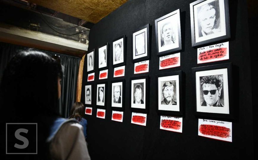 U EX-Yu Rock centru otvorena izložba "40 Rock faca“ autora Slaviše Vreće