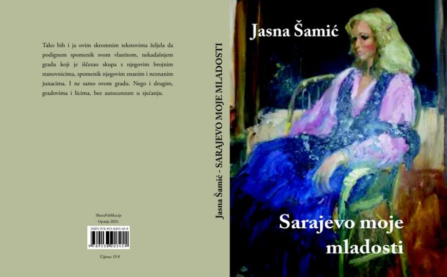 U ponedjeljak promocija knjige 'Sarajevo moje mladosti (U ogledalu uspomena)' autorice Jasne Šamić