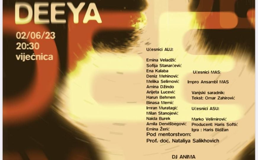 Studenti Akademije likovnih umjetnosti najavili izložbu pod nazivom DEEYA