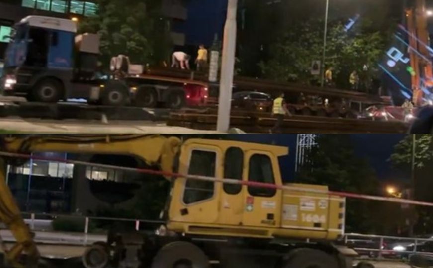 Rekonstrukcija tramvajske pruge: Pogledajte kako teku noćni radovi u sarajevskom naselju Socijalno
