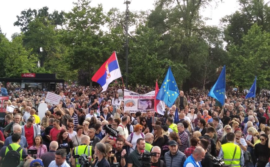 Građani sedmi put protestuju protiv nasilja u Beogradu