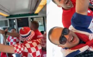 Hrvatski navijači u Rotterdamu na sav glas pjevaju - 'Bosnom behar probeharao...'