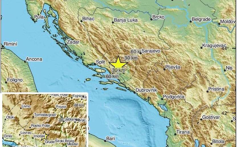 Zemljotres potresao Bosnu i Hercegovinu: 'Najjači kojeg sam ikad doživjela'