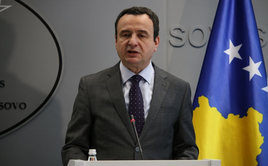 Premijer Albin Kurti predstavio plan za deeskalaciju situacije na sjeveru Kosova