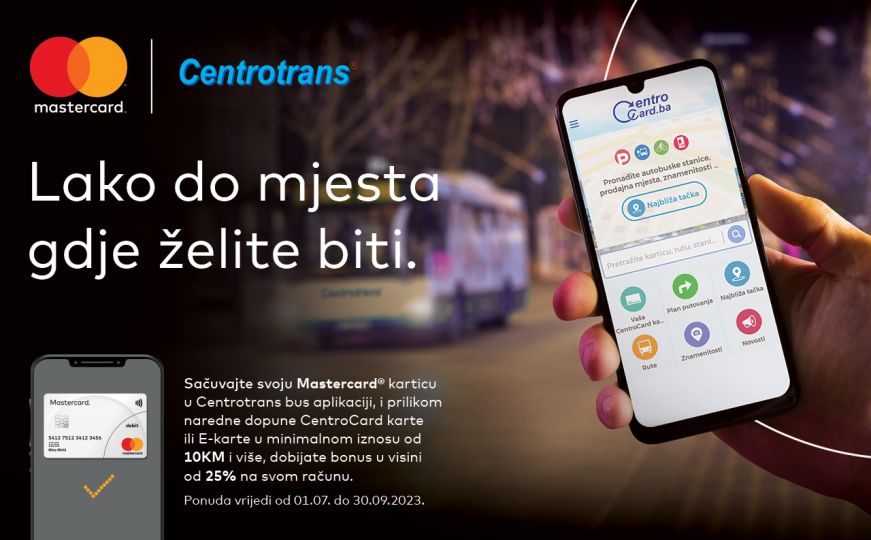 CentroCard i Mastercard: Čak 25 posto besplatnih vožnji – vozite se i skupljajte bonuse