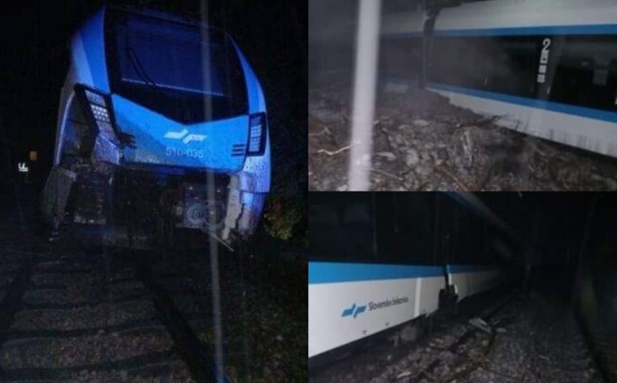 Jako nevrijeme u Sloveniji: Voz iskočio iz šina, odron zatrpao autobus
