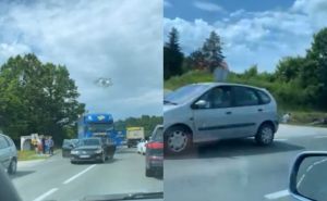 Nesreća na M-17: Sudarili se kamion i dva automobila, kolaps u saobraćaju