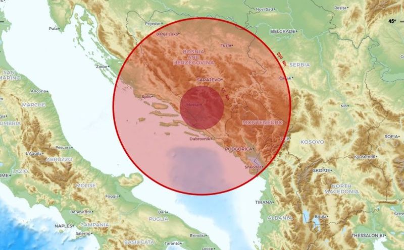 'Kratak, ali snažan potres': Treslo se tlo u Bosni i Hercegovini