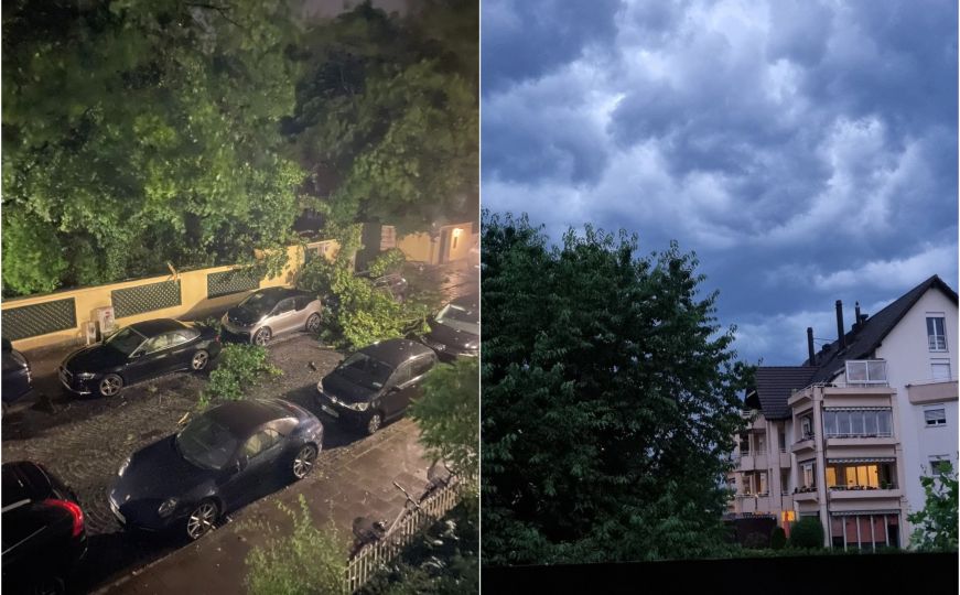 Ekstremna oluja pogodila Njemačku: Vjetar je obarao stabla i skidao krovove, grom zapalio kuću