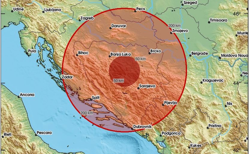 Novi zemljotres u Bosni i Hercegovini: "Cijela kuća se tresla"