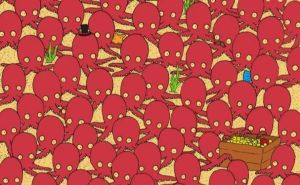 Još jedna ljetna mozgalica: Možete li pronaći ribu među mnoštvom hobotnica?