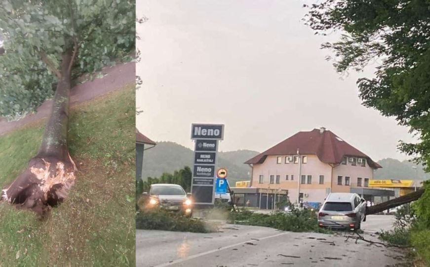 Dramatični prizori zastrašujuće oluje koja je pogodila i Bosnu: Pogledajte snimke