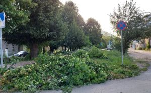 Nevrijeme napravilo probleme i vozačima: Polomljeno granje i oštećenja na putu, opasnost i od odrona