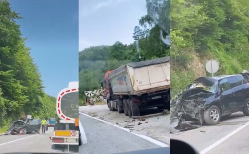 Uznemirujući snimci sa M-17: Teška saobraćajna nesreća na Bradini
