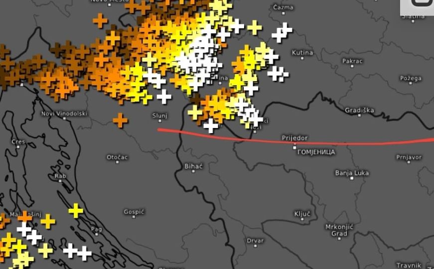 Novo nevrijeme stiglo u Bosnu i Hercegovinu: Meteorolozi upozorili koji su gradovi na udaru!