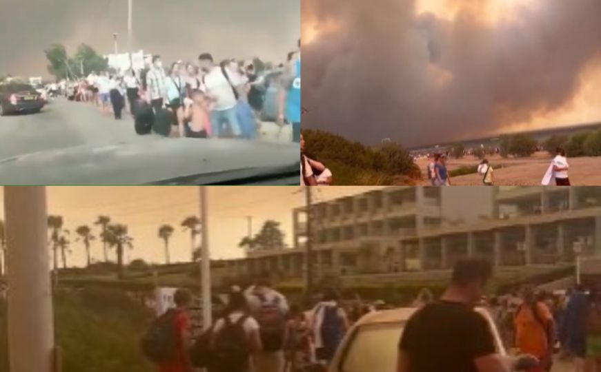 Haotično stanje u Grčkoj: Zbog požara hiljade ljudi evakuisano je iz domova i hotela