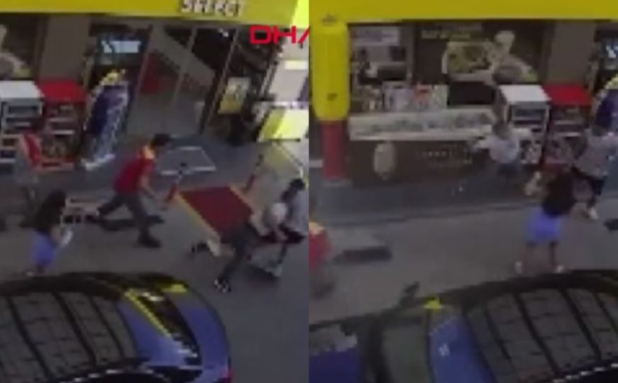 VIDEO: Muškarac napao fudbalera Bešiktaša ispred benzinske pumpe
