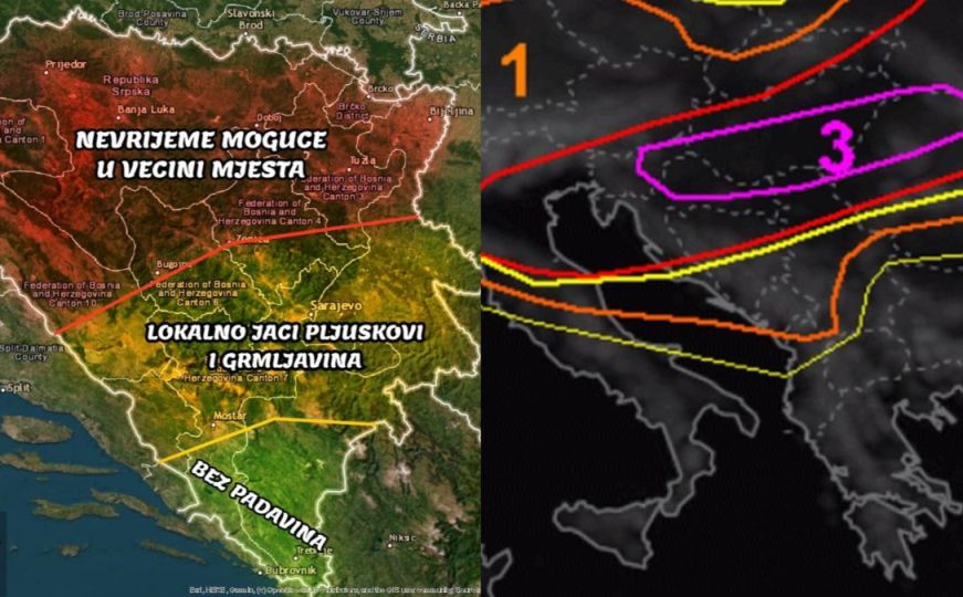 Pročitajte detaljno upozorenje meteorologa: Evo kad stiže oluja u Bosnu, objavljen i apel za građane