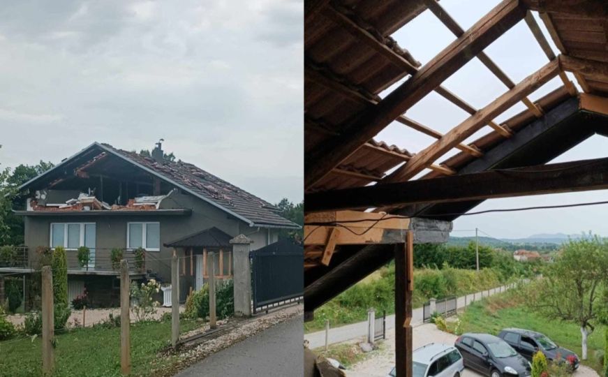 Dramatične fotografije iz Sanskog Mosta: Oštećeni brojni stambeni objekti, mještani bez struje...