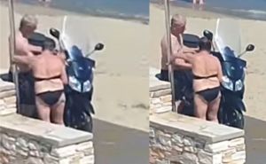 Nevjerovatne scene s plaže u Hrvatskoj: Dovezli skuter pod tuš pa ga oprali