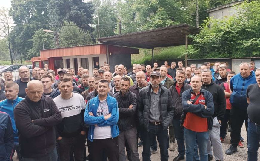 Rudari danas na protestu ispred sjedišta Elektroprivrede BiH