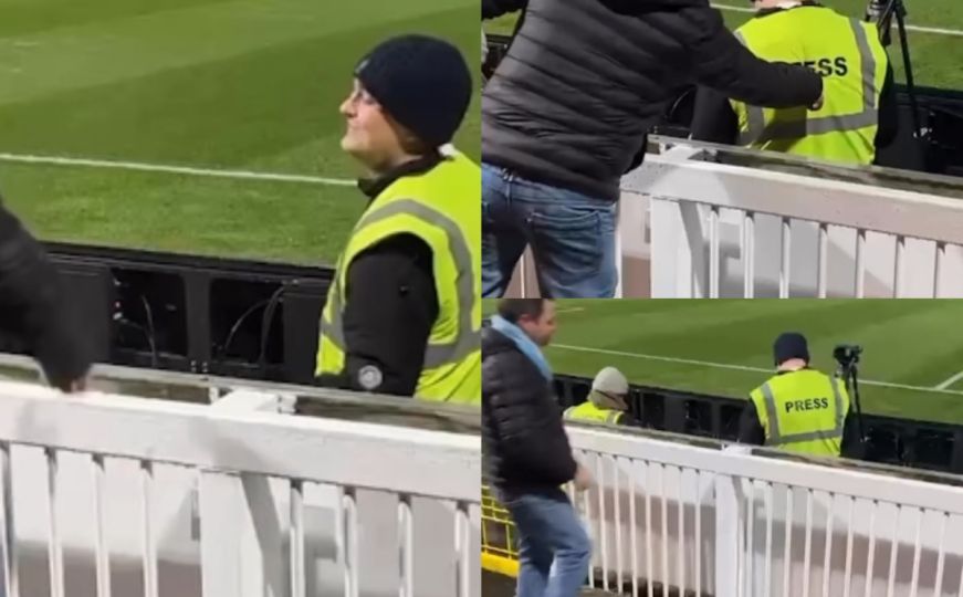 Video navijača i novinara na stadionu nasmijao internet: Pogledajte viralni snimak