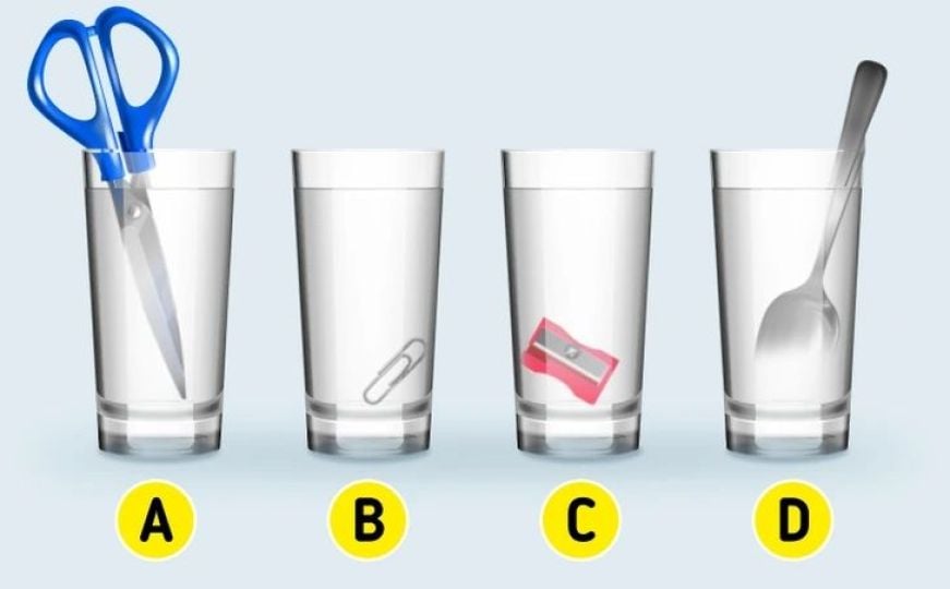 Logička mozgalica: U kojoj čaši se nalazi najviše vode?