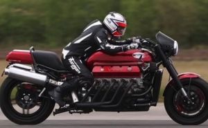Oboren rekord: Pogledajte šta može motocikl opremljen Dodge Viperovim V10 motorom od 500 KS