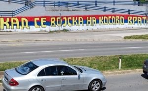 Skandalozno: Grafit 'Kad se vojska na Kosovo vrati' osvanuo u Banjoj Luci