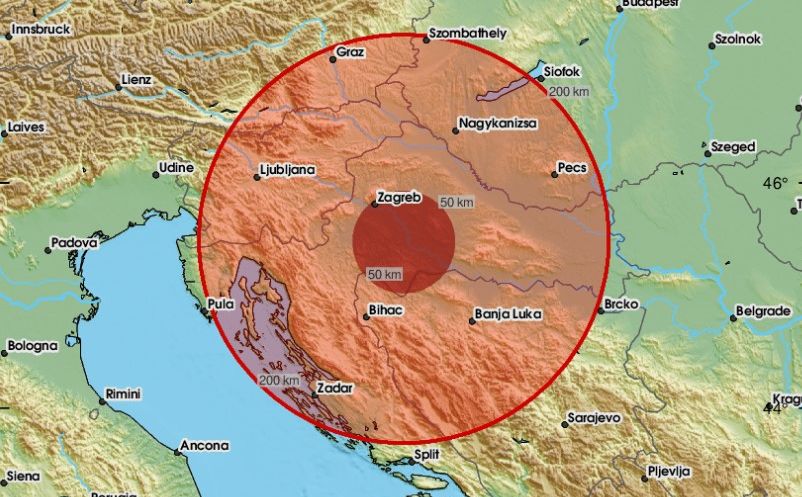 Novi zemljotres u Hrvatskoj: Osjetio se i u BiH